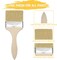 96 Pcs Paint Brushes Bulk, Natural Bristle Chip Brushes with Wooden Handle, Flat Art Applicators for Wall, Furniture, Kids, Fences Details